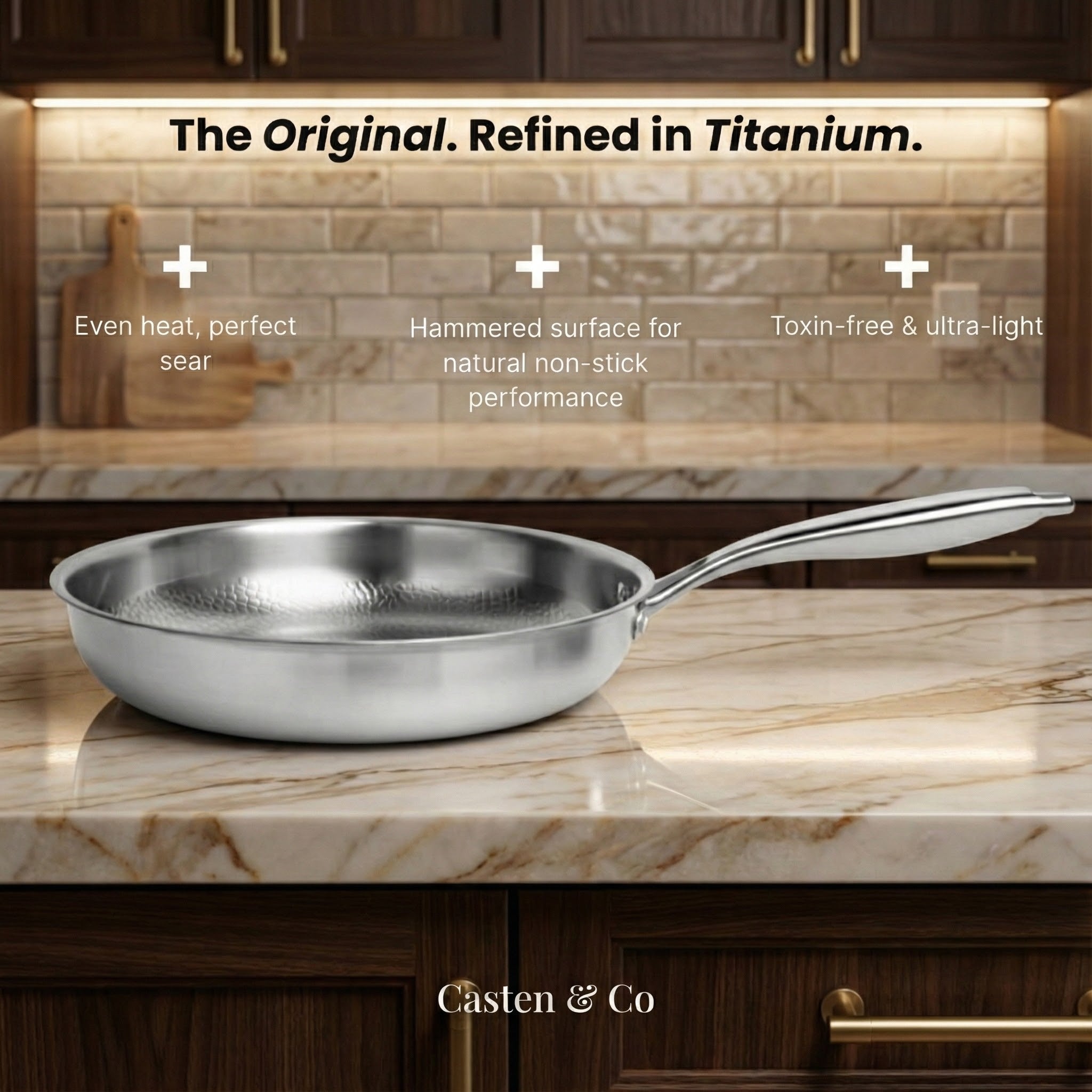 Titanium Hammered Pan