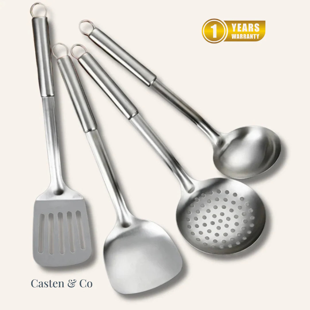 Family Feast Bundle: 4 Pans + Utensils Set